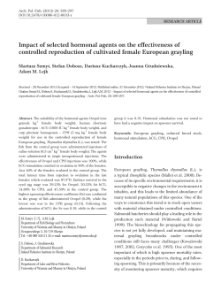 Impact of selected hormonal agents on the effectiveness of