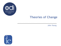 A Theory of Change is&hellip;