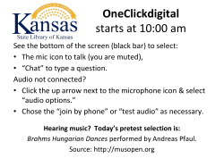 OneClickdigital starts at 10:00 am