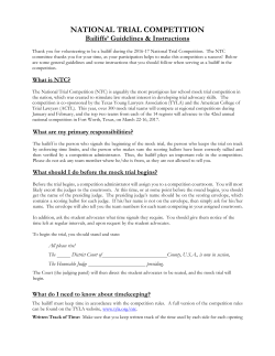 national trial competition - Texas Young Lawyers Association