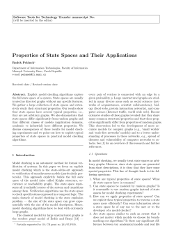 Properties of State Spaces and Their Applications