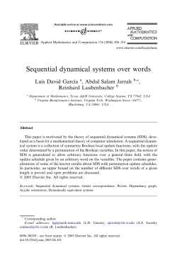 Sequential dynamical systems over words