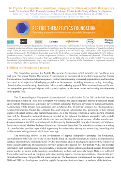 The Peptide Therapeutics Foundation