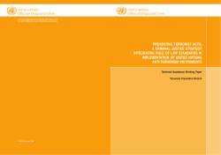 preventing terrorist acts: a criminal justice strategy integrating rule of