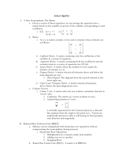 Linear Algebra - Math Berkeley
