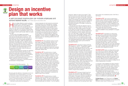 2013 August / Design an Incentive Plan That Works