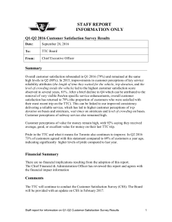 Q1-Q2 2016 Customer Satisfaction Survey Results