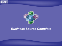 (BSP) Business Source Complete