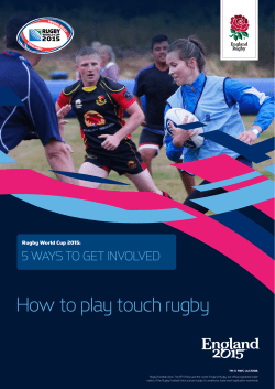 How to play touch rugby