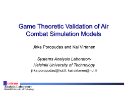 Validation of the model? S ystems Analysis Laboratory