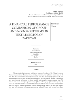 a financial performance comparison of group and non
