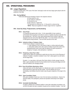 500. OPERatIONaL PROcEdURES - Northern Illinois Soccer League