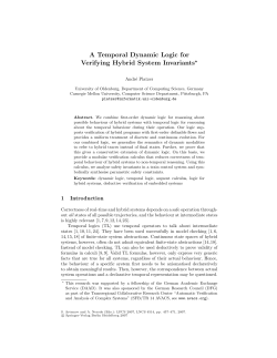 A Temporal Dynamic Logic for Verifying Hybrid