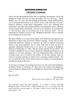 Our magazine is called &ldquo;The Bridgtonian&rdquo;