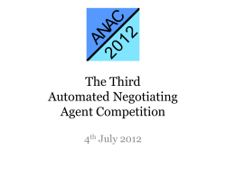 The Third Automated Negotiating Agent Competition