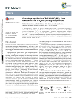 One-stage synthesis of FcP(O)(OC2H5)2 from