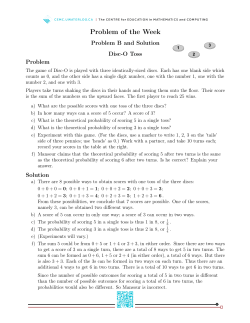 Problem of the Week