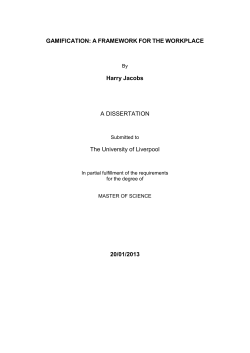 my dissertation title - Enterprise Gamification Consultancy