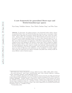A new framework for generalized Besov-type and Triebel