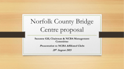 Norfolk County Bridge Centre proposal