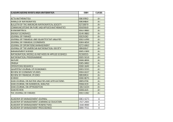 classificazione riviste area matematica isbn classe