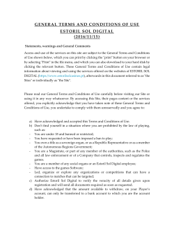 general terms and conditions of use estoril sol digital