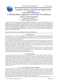 A Minimal Share Approach to Overcome Free Riding in