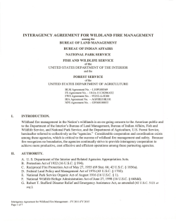 Interagency Agreement for Wildland Fire Management
