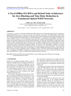 A Novel Offline PLI-RWA and Hybrid Node Architecture for Zero