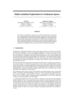 Multi-resolution Exploration in Continuous Spaces