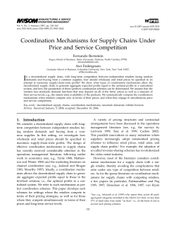 Coordination Mechanisms for Supply Chains Under Price and