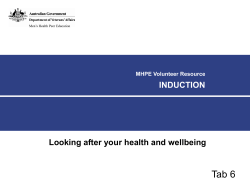 Tab 6 Induction: Looking after your health and wellbeing Burnout