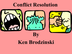 Conflict Resolution