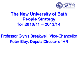 People Strategy - University of Bath