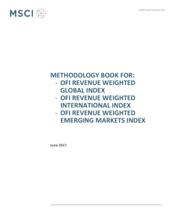 Methodology book for: OFI Revenue Weighted Global Index