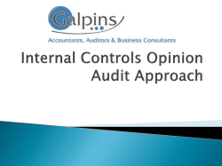 document Controls Opinion Audit Methodology