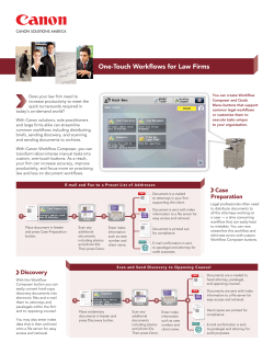 One-Touch Workflows for Law Firms