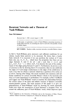 Recurrent networks and a theorem of Nash