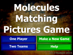 Simple Molecules Matching Game