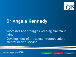 Development of a trauma informed adult mental health service