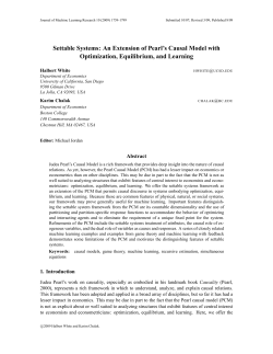 Settable Systems: An Extension of Pearl`s Causal Model with