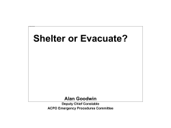 Shelter or Evacuation?