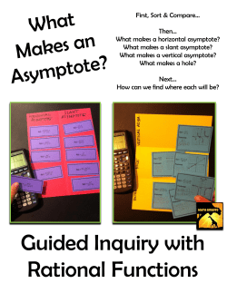 Guided Inquiry with Rational Functions