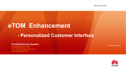 Customer Interface Management