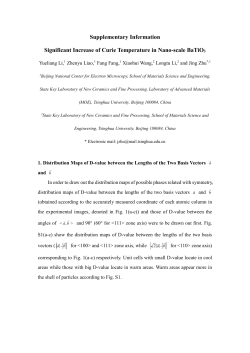 Supplementary Infermation Significant Increase of