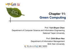 Chapter 11-Green Computing