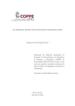 An Aesthetic Metric for Multiplayer Turn-based Games