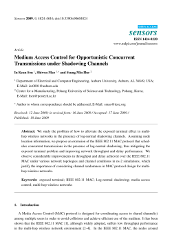 Medium Access Control for Opportunistic Concurrent