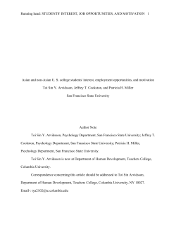 academic motivation scale - San Francisco State University