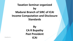Income Computation and Disclosure Standards